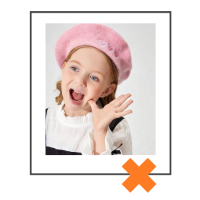 Kinder baret roze met roze hartjes